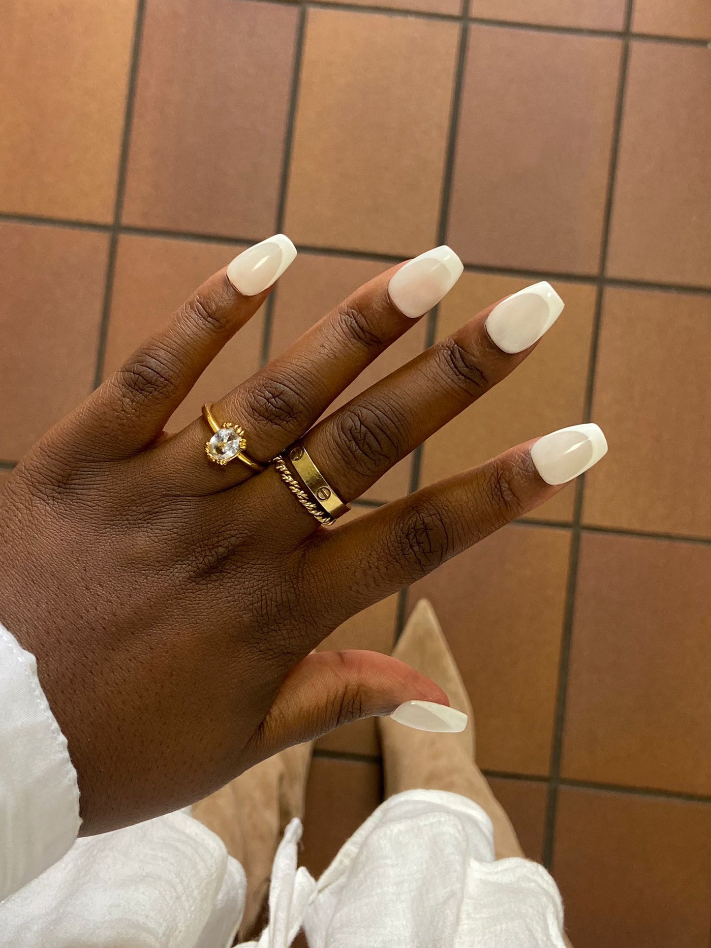 Classic French with milky white base